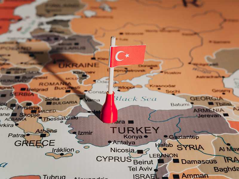 نقشه ترکیه