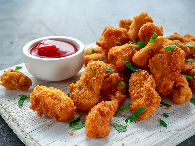 ناگت خوش طعم مرغ