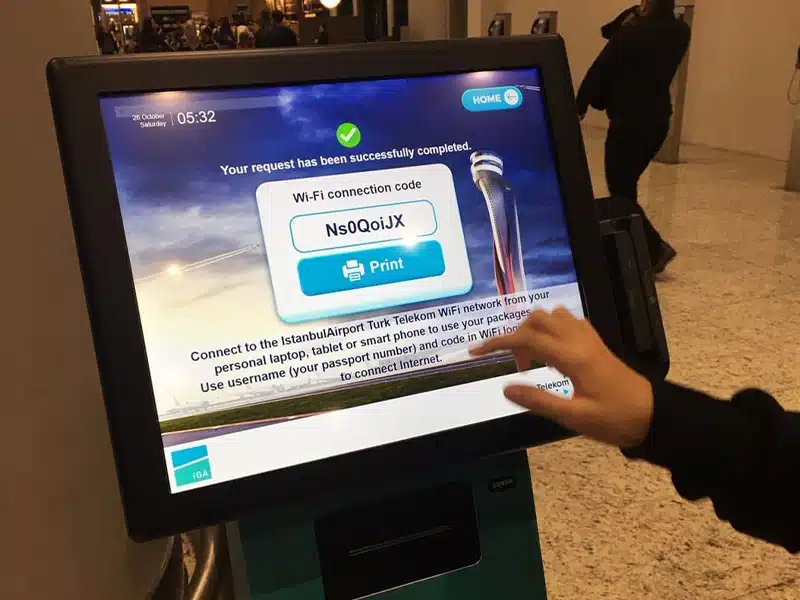 اینترنت رایگان فرودگاه استانبول - الی گشت