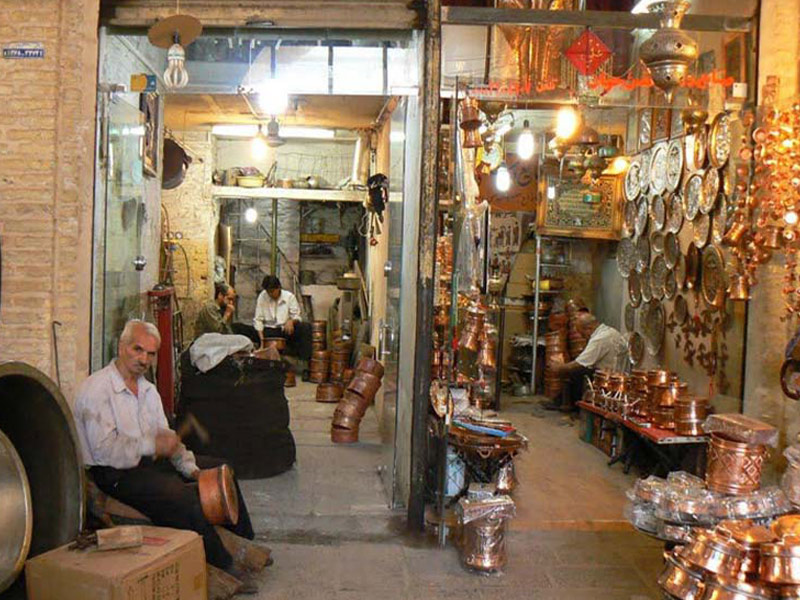 بازار مسگرها شیراز - الی گشت