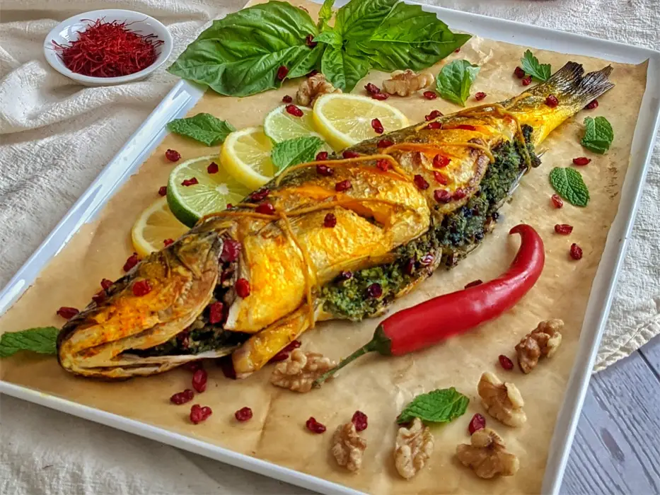 ماهی حمام شکم پر