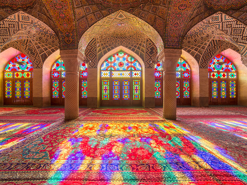 مسجد نصیرالملک شیراز - مساجد ایران - الی گشت