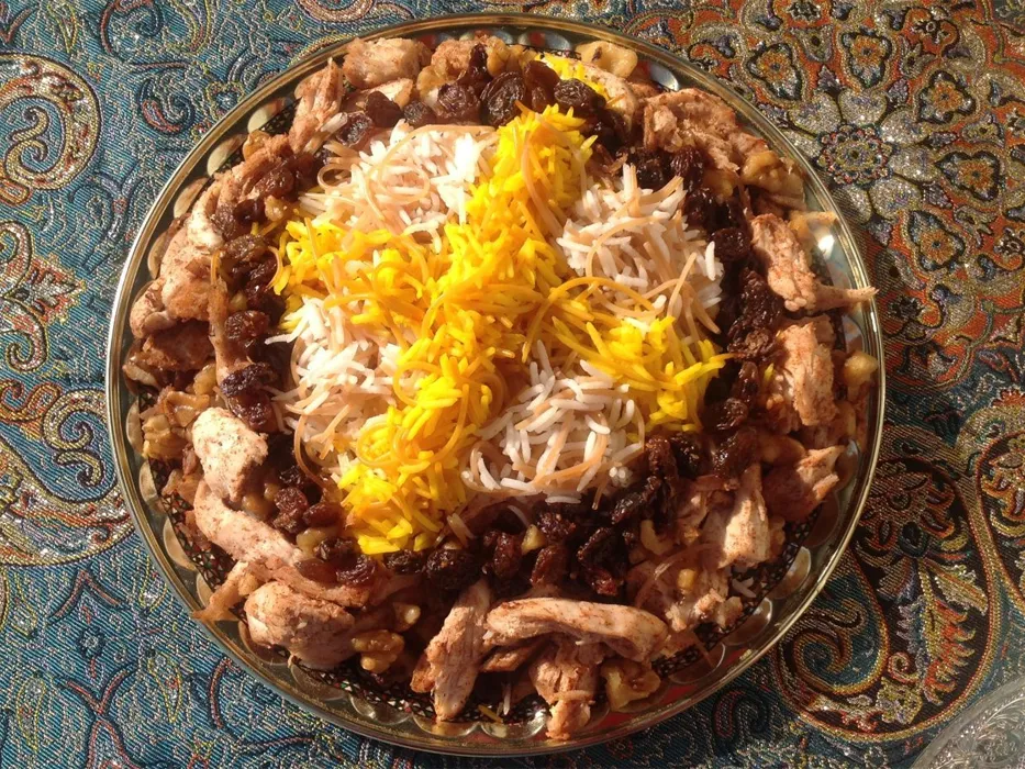 رشته پلو مشهدی