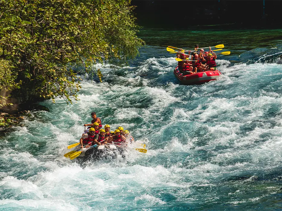 رفتینگ در رودخانه  Köprülü Canyon   - تفریحات آنتالیا