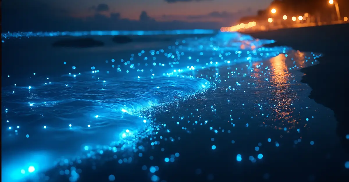 جزیره هرمز در شب