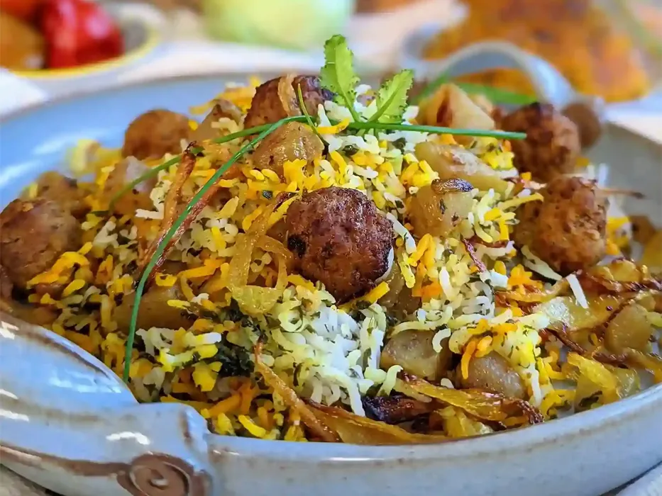 کلم پلو شیرازی