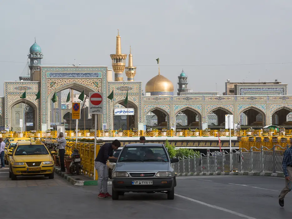 مسیر شیراز به مشهد