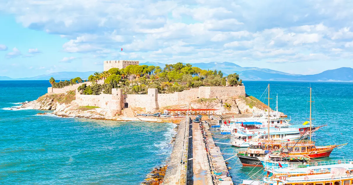 جزیره کبوتر کوش آداسی (Pigeon Island / Kusadasi) - جاذبه های کوش آداسی