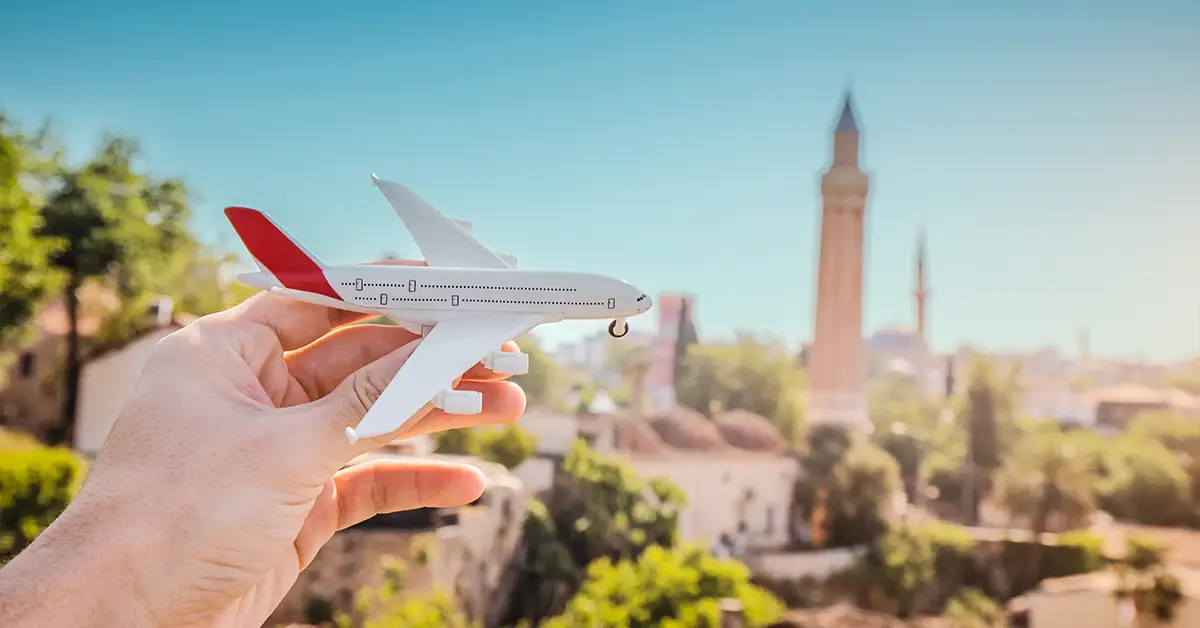 مسیر هوایی اصفهان به آنتالیا