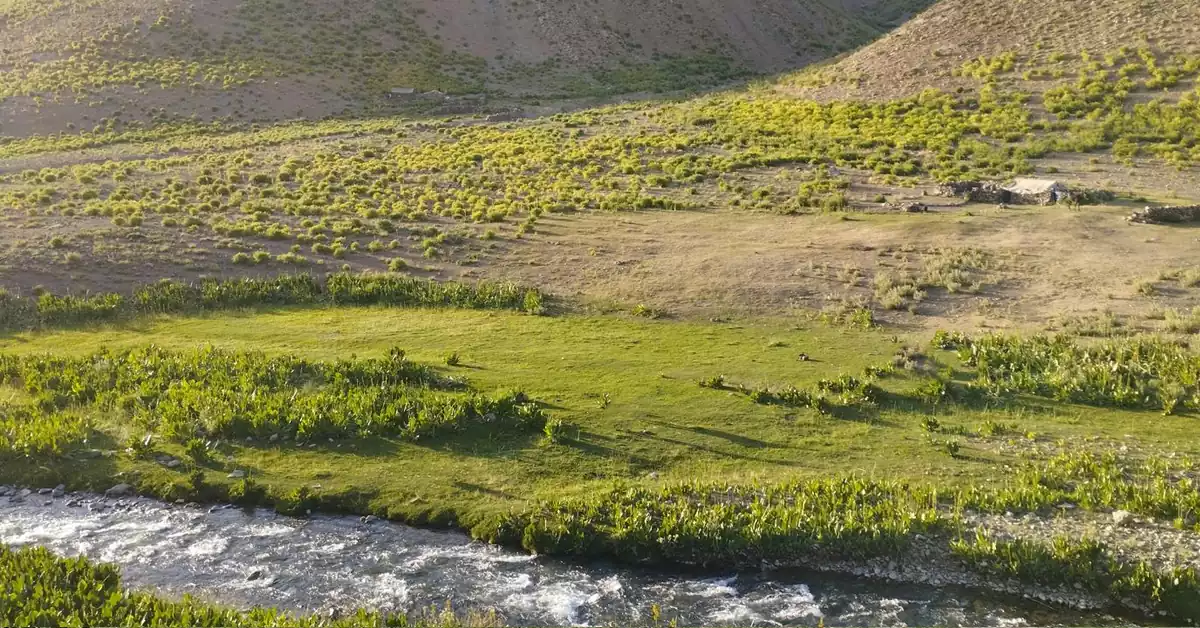طبیعت بکر و رودخانه زلال وارنگه‌رود در فصل بهار