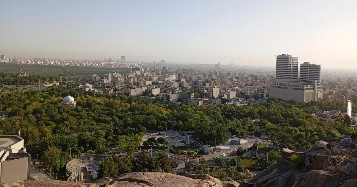 چشمانداز شهری مشهد از ارتفاعات پارک کوهسنگی