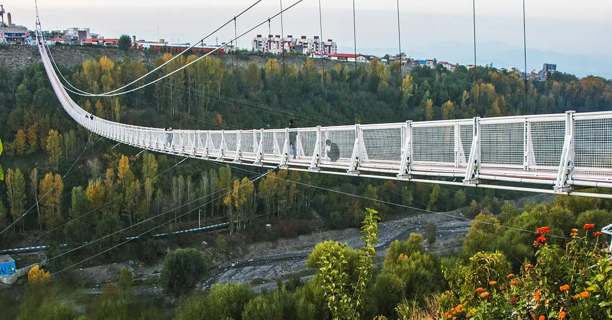 دیدنی های رامسر - پل معلق و زیپ لاین رامسر