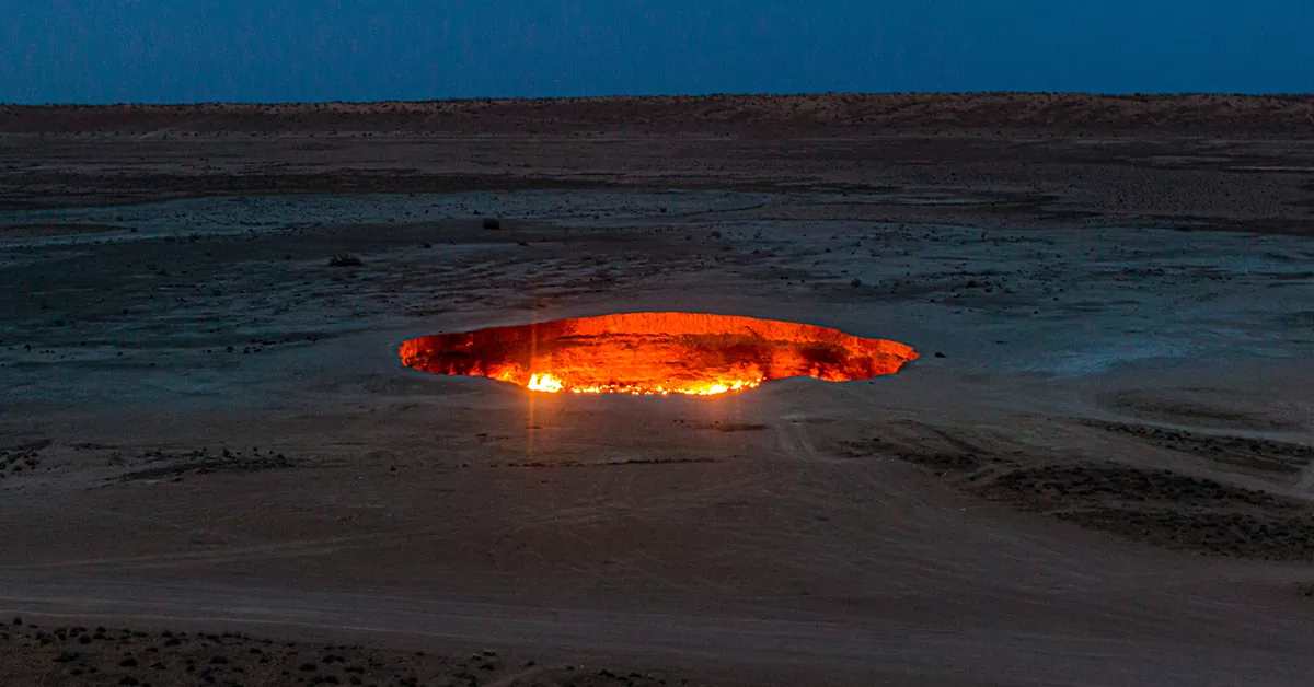 دهانه گازی دروازه (Darvaza Gas Crater)