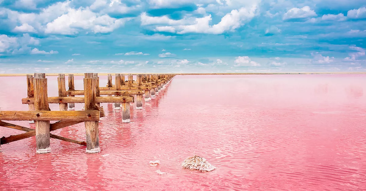 دریاچه صورتی هیلیر - عجیب ترین مکان های دنیا