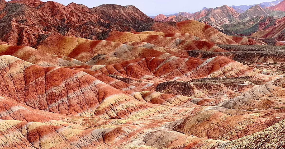 کوههای رنگینکمان ژانگی دانکسیا (Zhangye Danxia) - عجیب ترین مکان های دنیا